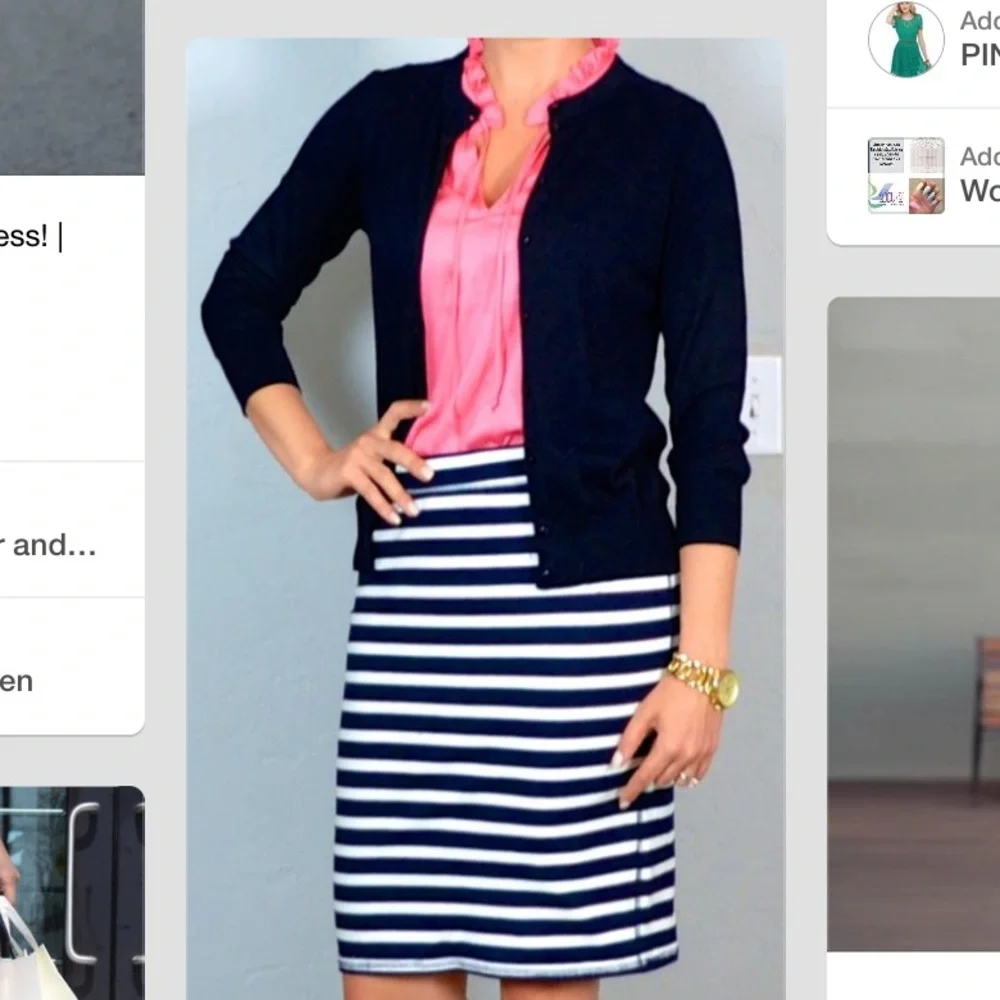 95% Merino Wool Cardigan Cropped 3/4 Sleeves Size Small Pursuits Ltd Cozy Work - Picture 5 of 8